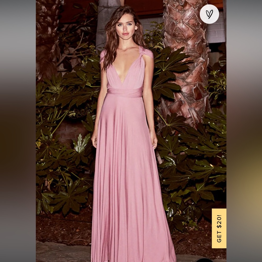 Lulu tricks of the trade dress mauve/pink